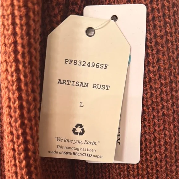 Rust Open-Front Cardigan - Picture 2 of 4